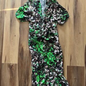 & Other Stories Floral Wrap Maxi Dress